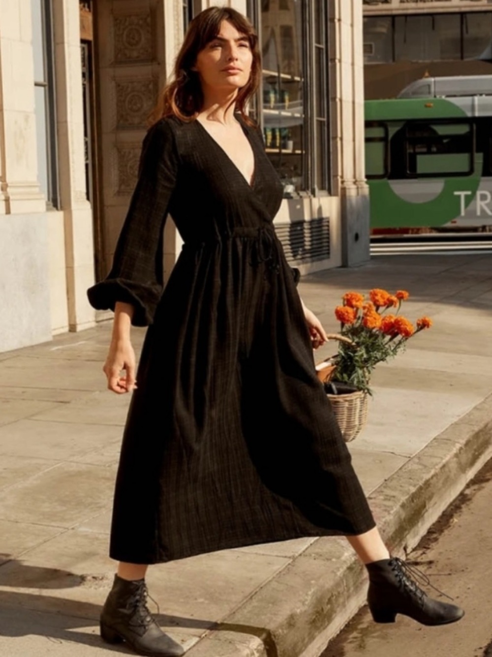 Christy Dawn Willa Dress in Noir Checker